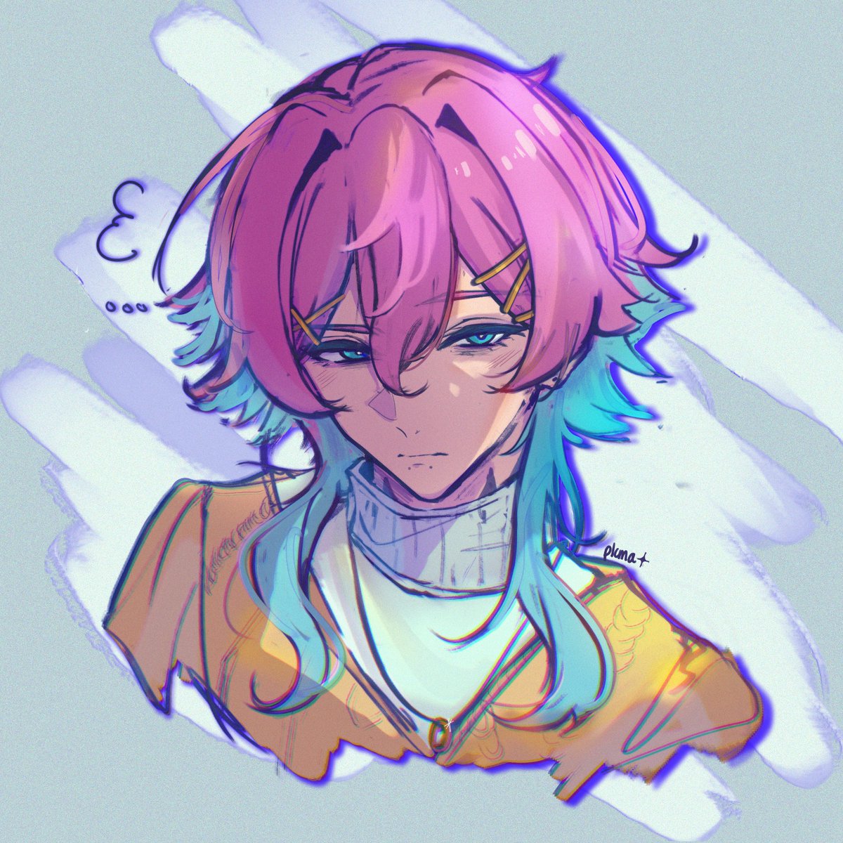 plcma's tweet photo. That one blue-pink haired yandere 💢 https://t.co/ppsqbtp2HS