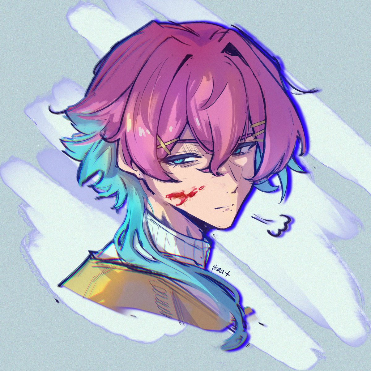 plcma's tweet photo. That one blue-pink haired yandere 💢 https://t.co/ppsqbtp2HS