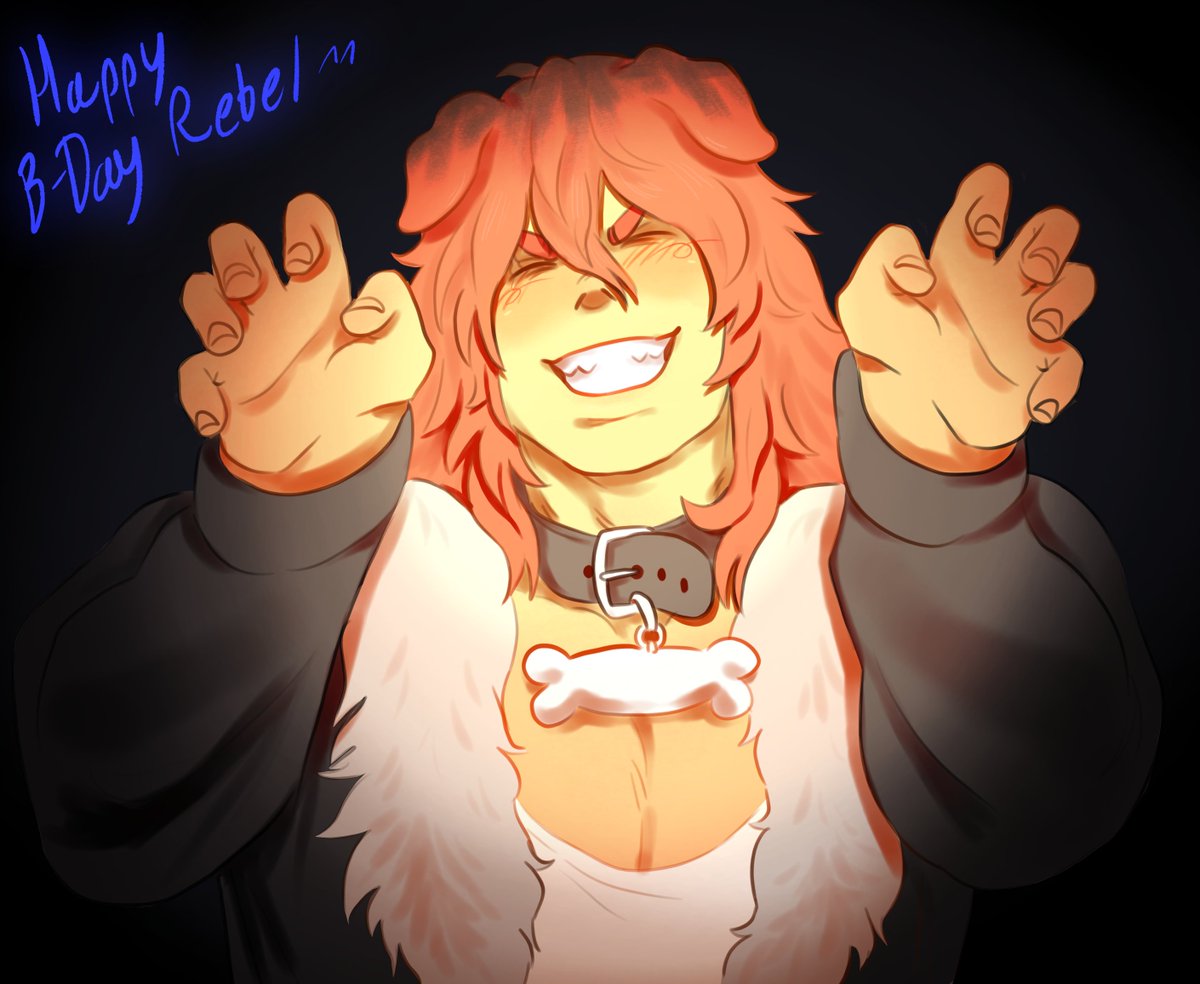 Neon_Sharky's tweet photo. HAPPY B-DAY OOMF PUPPYSHIMA FOR U https://t.co/UE0m74s1P1