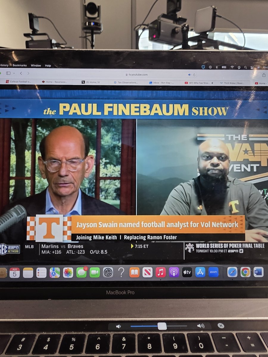 TheRonSlay's tweet photo. I see my guy .@SwainEvent out here dealing on @finebaum show!!! #VolNetwork #FinebaumShow https://t.co/zjfVO3pbpc