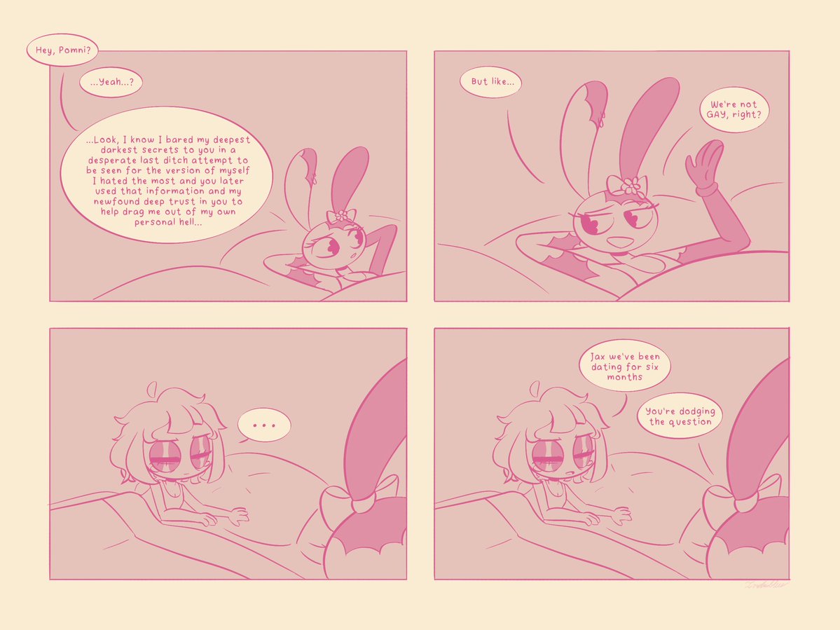 1ndieblue's tweet photo. Normal questions to ask your girlfriend at 3am

#tadc #funnybunny https://t.co/JOTNCmMvDY
