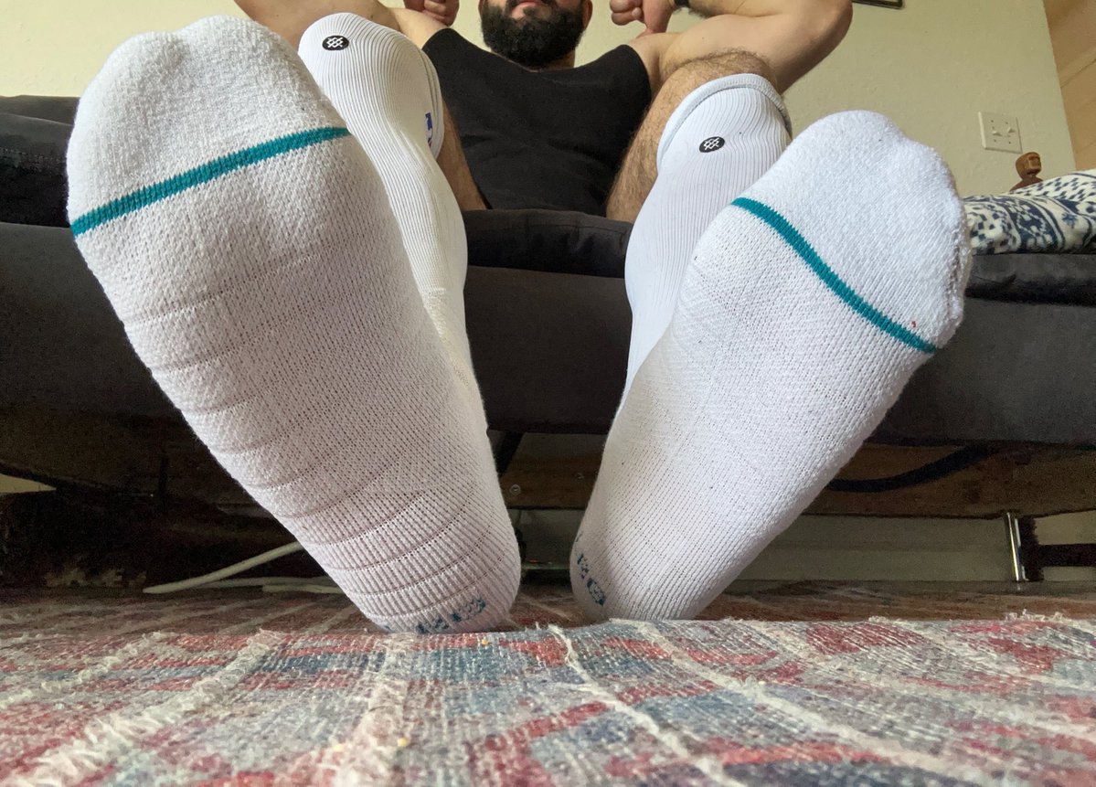 DominusLeoAlt's tweet photo. These socks used to be white - who wants to see what they look like now? 🐷 https://t.co/ZeNiNRe0J7