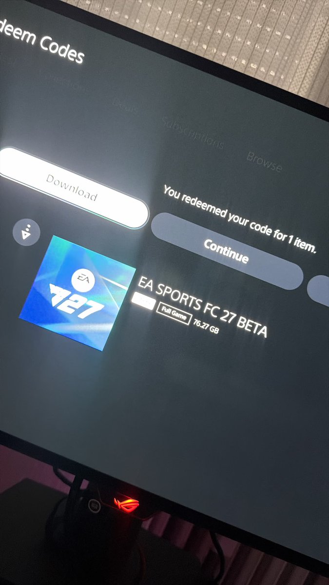 FIFANEWSFC27's tweet photo. 1 Xbox and 1 Ps for sale
#eafc27beta #fc27beta #fifa27 #betacode #Fc27 #easportsfc27 #FUT27 #fcbeta https://t.co/8l5ljNEbik