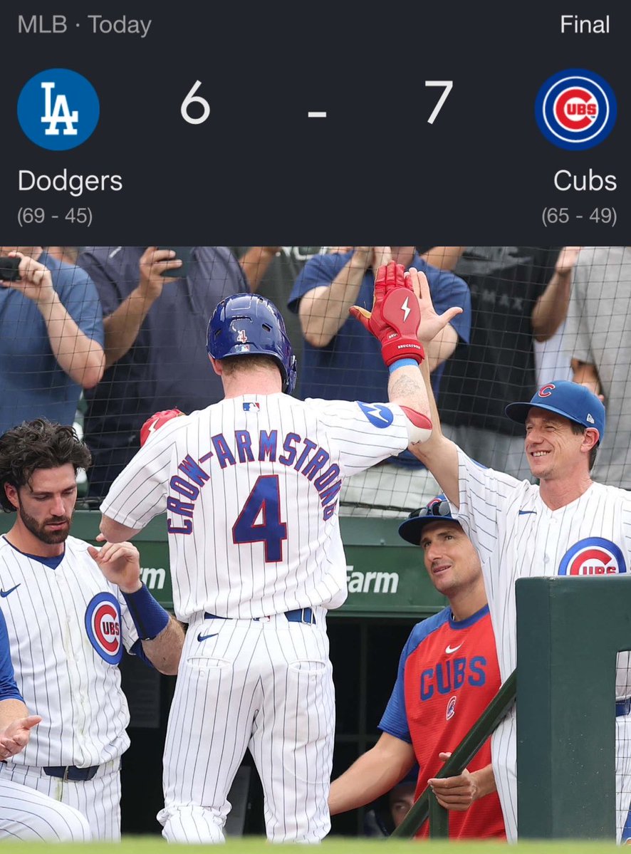 barstoolchicago's tweet photo. Sweep complete. 

Now let’s go win a division and an MVP trophy. https://t.co/ohk6JYwR4j