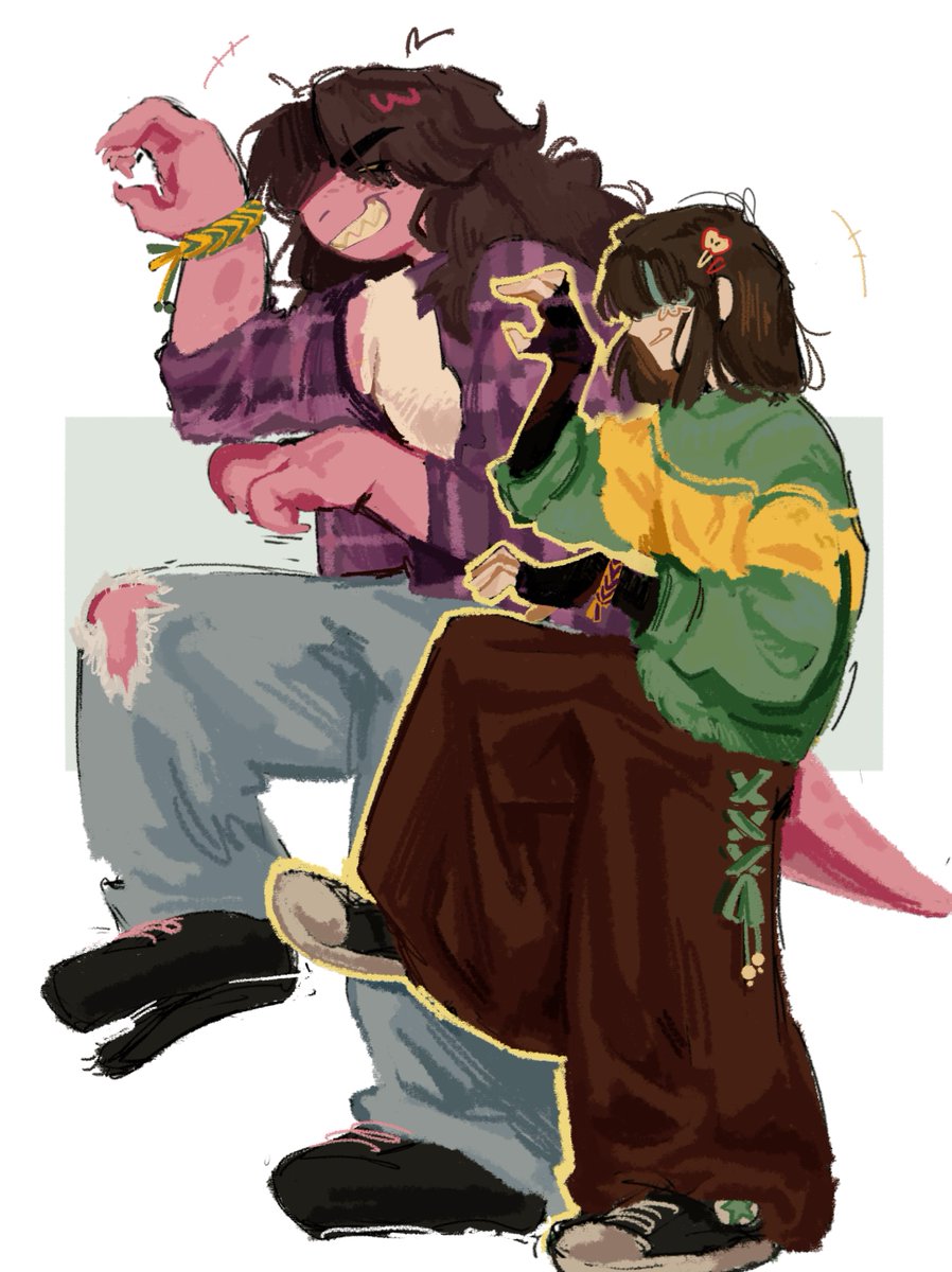 ancecya6's tweet photo. One of the most heartwarming pairings to me!! 
#krusie #deltarune https://t.co/Fm6WGZEeoi