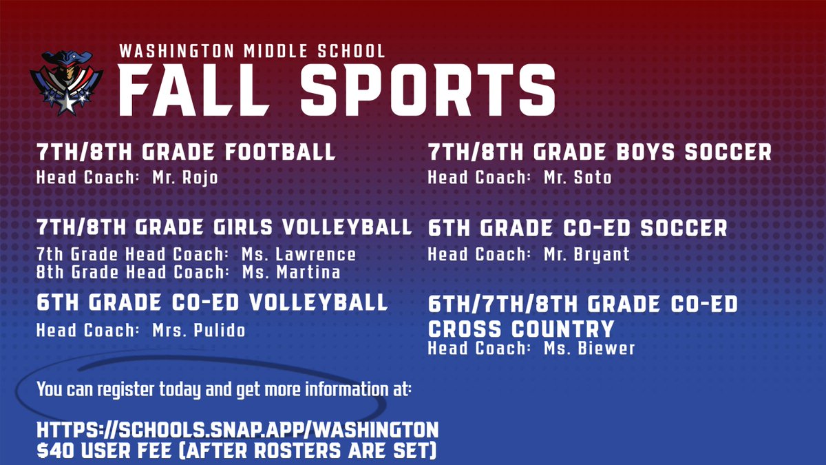 Athletics_WMS's tweet photo. ⚽️ Check out highlights from our final summer camps—Boys & Girls Soccer! Great seeing so many Generals getting involved this summer.
Don't forget: Fall Sports Registration Night is Thursday, 3:00–5:00 PM.
Register: https://t.co/10fAJL1u4L
#GetInvolved #TheGeneralWay https://t.co/mjo6kbAvWK