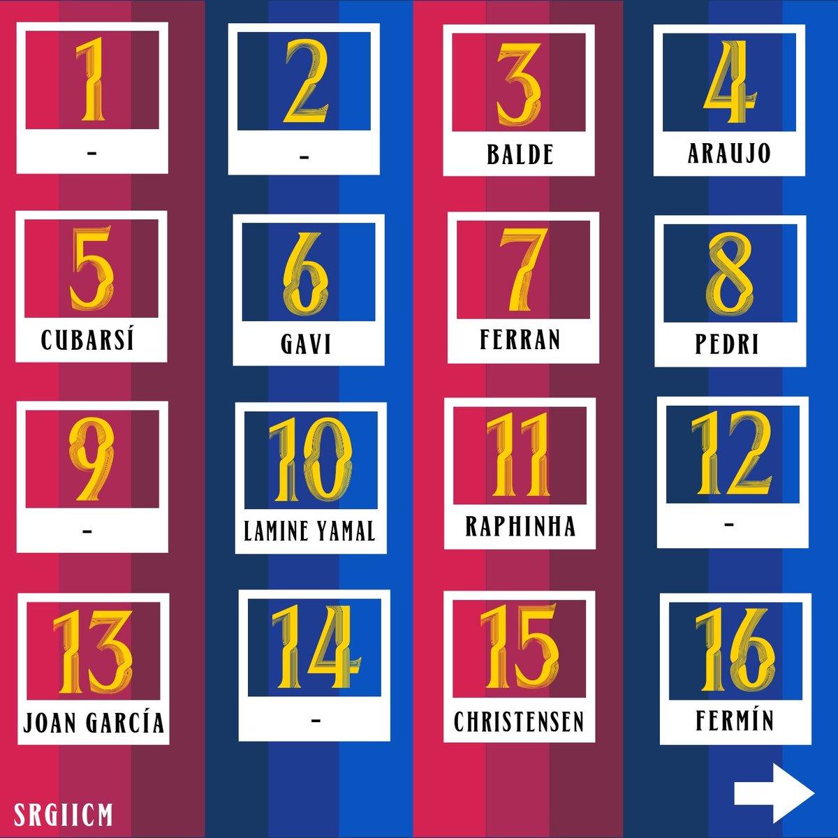 srgiicm's tweet photo. así están los dorsales del Barça, según la web del club

Fort, adeyemi, Gordon y bisiwu aún sin dorsal https://t.co/A5qmut4ywF