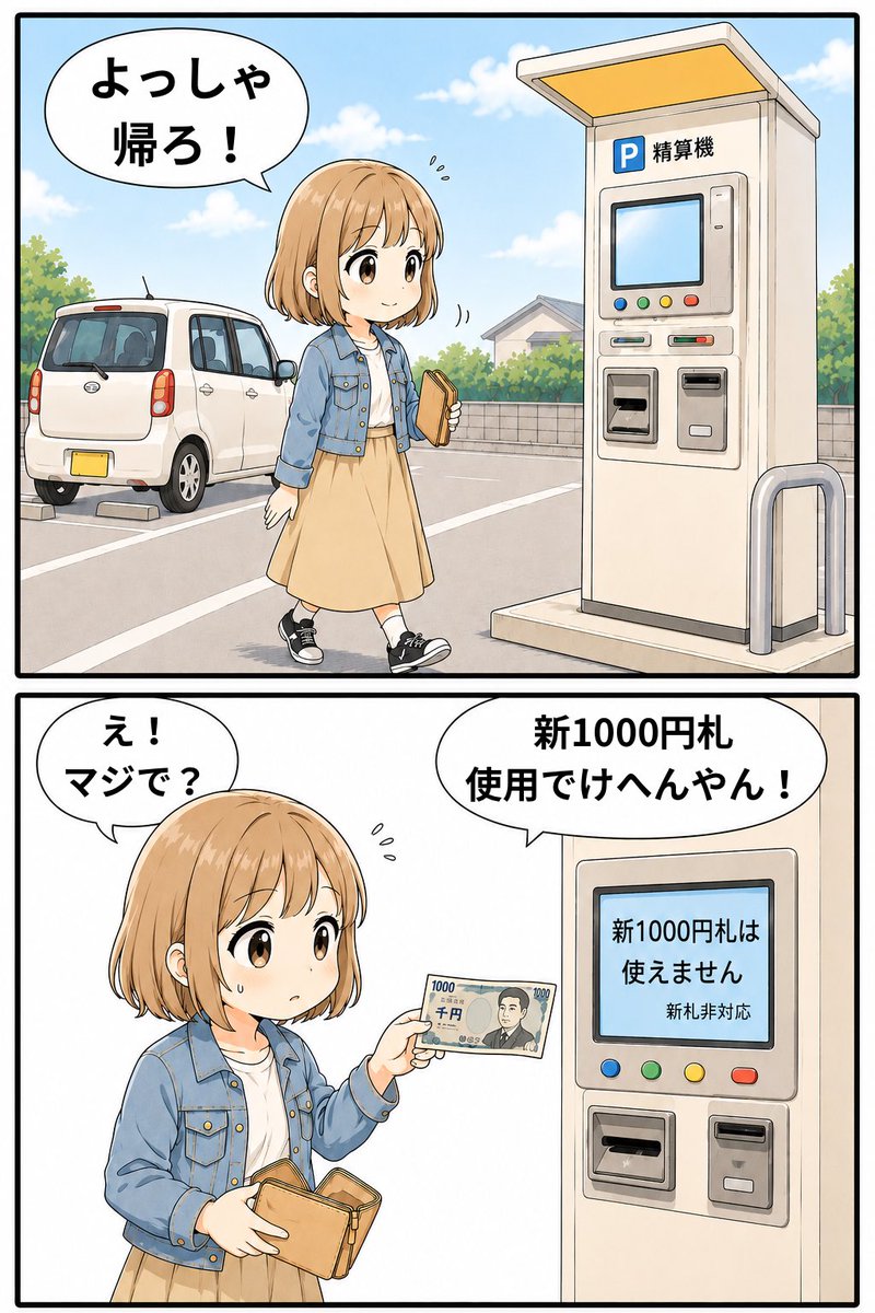 car_Lab_ai's tweet photo. 【1/2】
精算機は最新なのに… https://t.co/88mYr8Lbnz