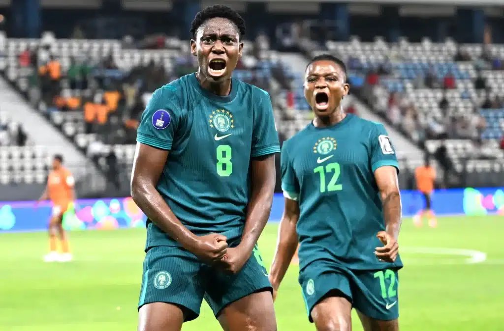 Dyma_scott's tweet photo. She has done it again!! Asisat Oshoala put Nigeria in front against Egypt!!! 

Agba Baller for a reason!!
#asisat https://t.co/VF0xj5OcdU