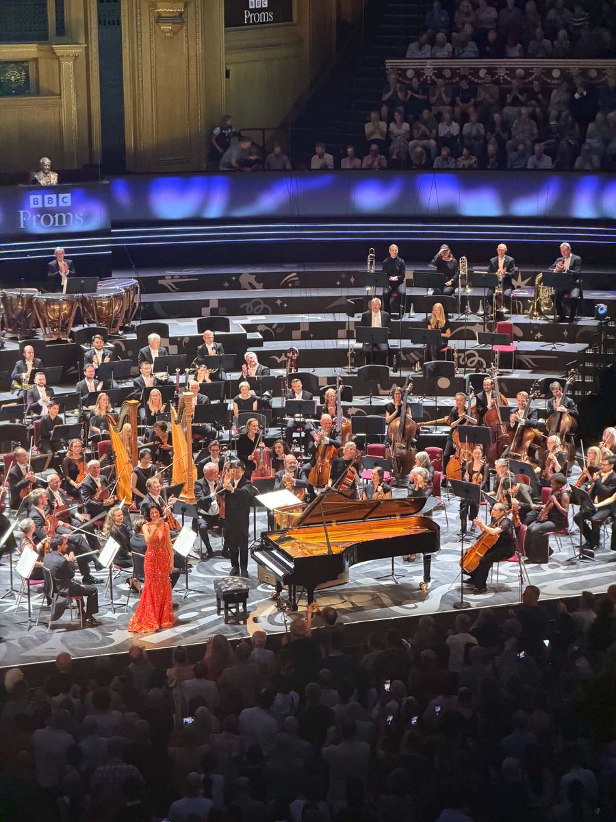 MartKettlewell's tweet photo. A dream come true for @alexdariescu this evening. The first female Romanian pianist to perform at the @bbcproms and a proud moment for her former teacher to be there in the audience. ☺️ https://t.co/CPI9HHJC6R