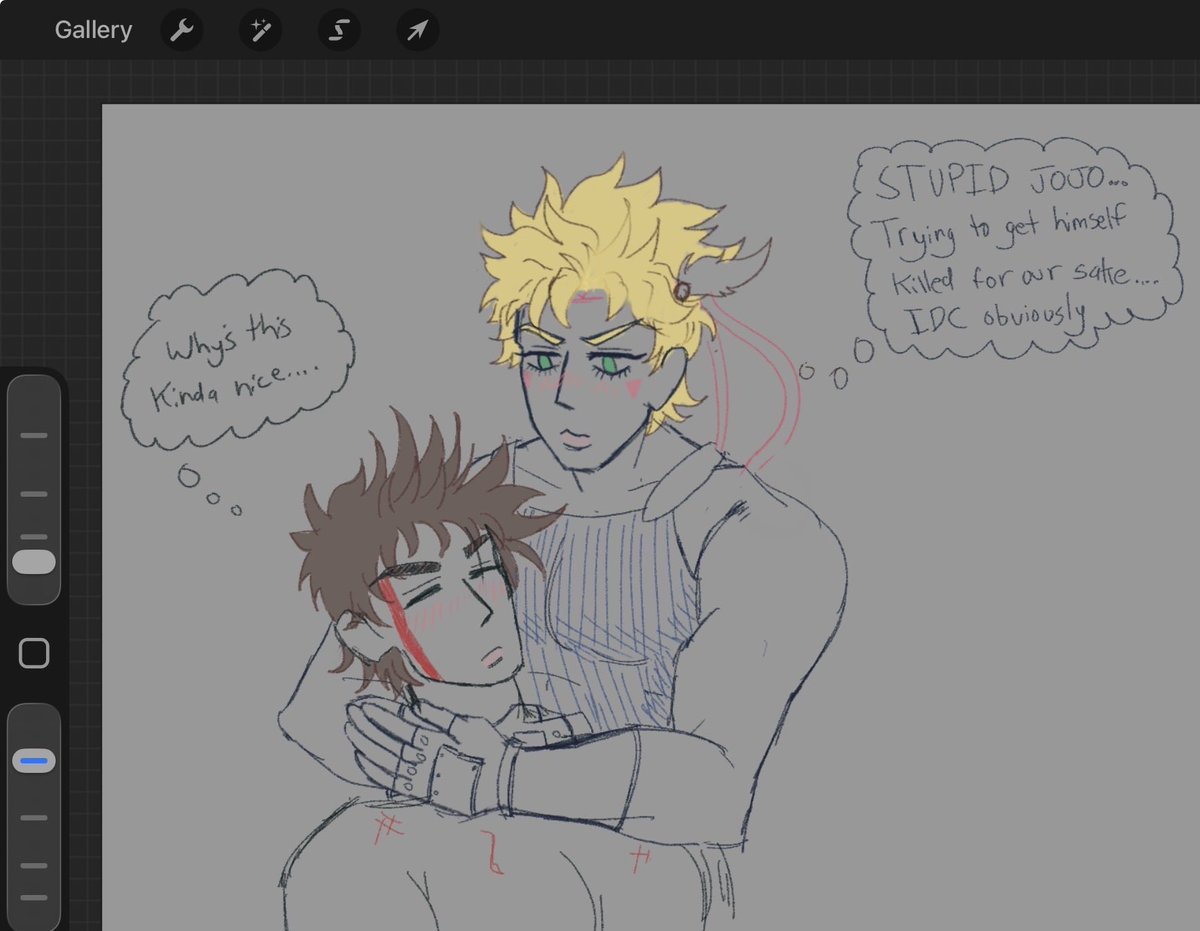doodlerduck's tweet photo. First time drawing jojos fanart… kinda nervous https://t.co/ScEF8Ikd3f
