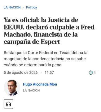 icardo8's tweet photo. Fred Machado culpable, por lo tanto Espert culpable y Milei culpable. https://t.co/7KKLmgseuH