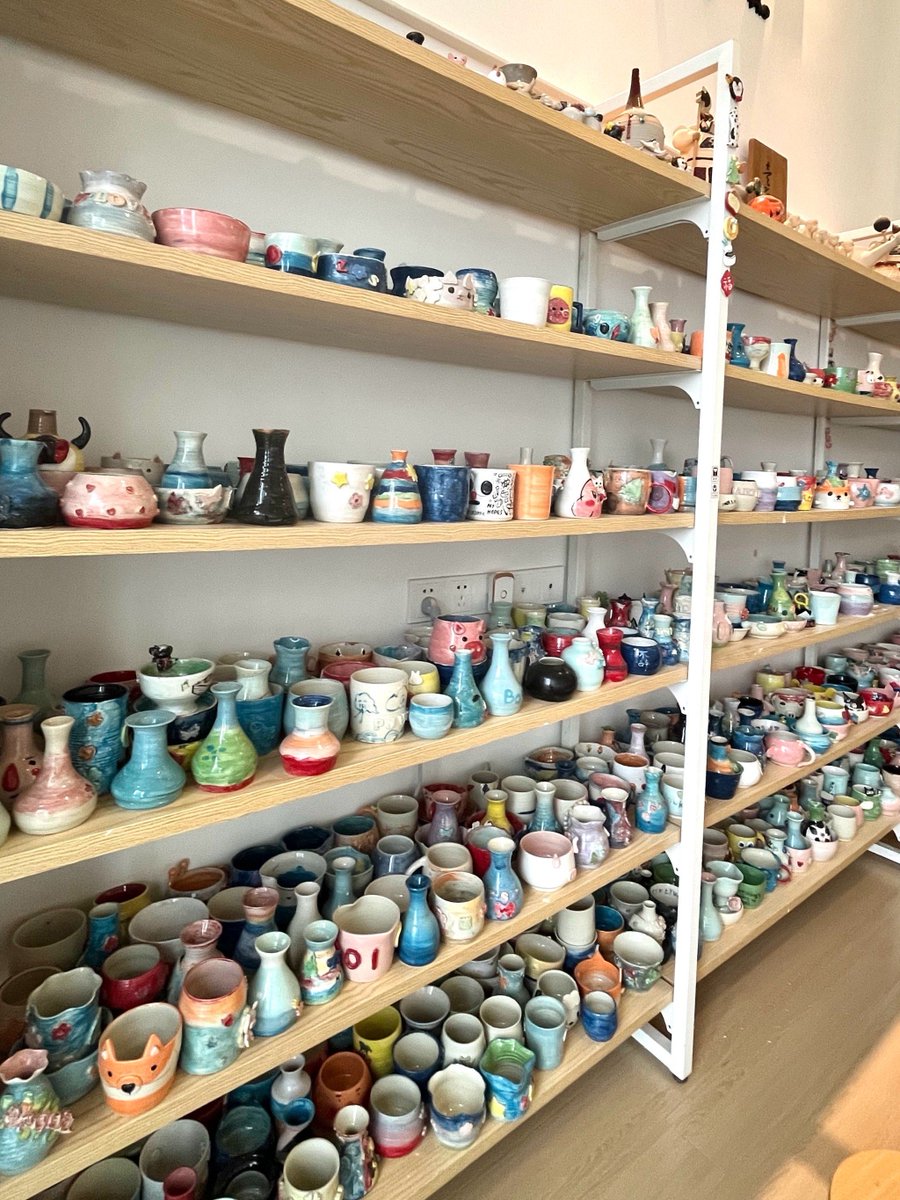 macgredy's tweet photo. Step into a sunlit studio where every brushstroke tells a story—today’s pottery workshop feels like magic. Come get your hands dirty and create something yours! https://t.co/fk5Fau7Jpg