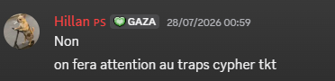 jazzcorp_'s tweet photo. @crimson_cmn faites attentions aux traps la prochaine fois c'est pas pro ça https://t.co/QGQOXVZVn9