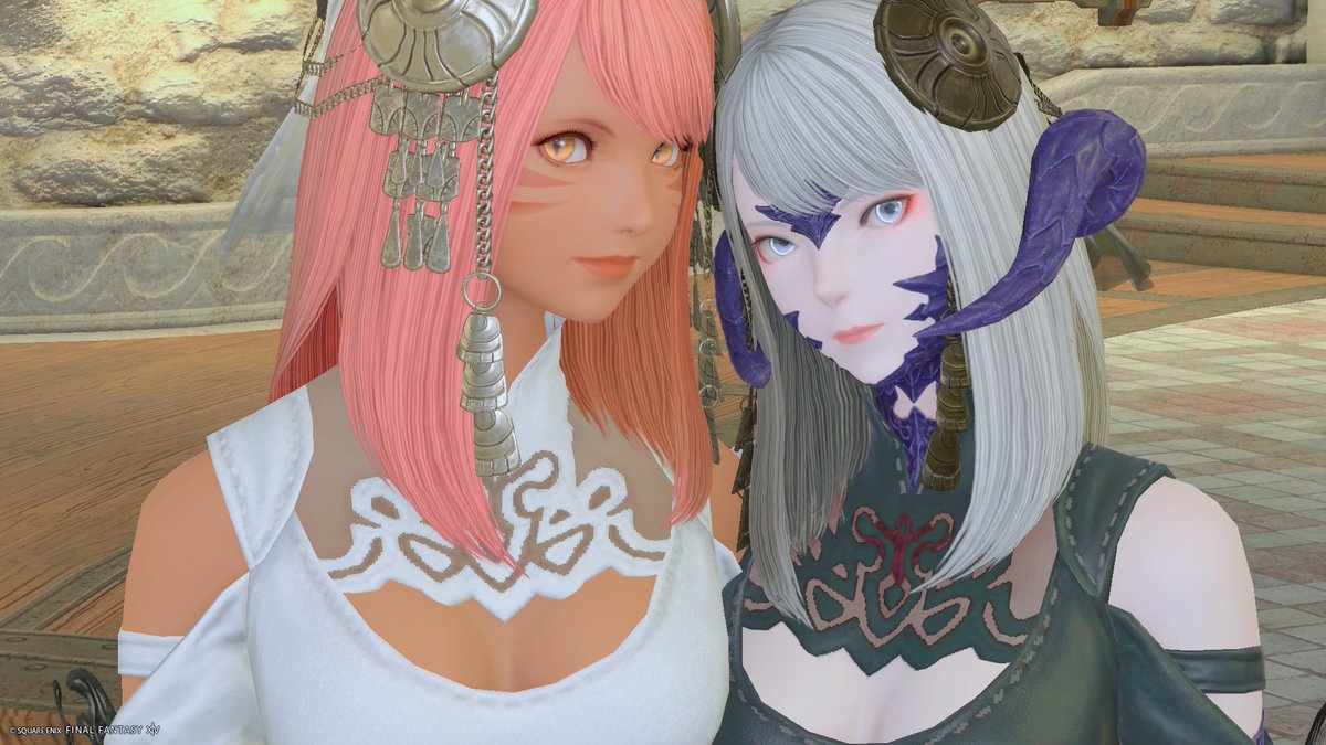 2hm5_'s tweet photo. *⋆⸜ᴳᴼᴼᴰ ᴹᴼᴿᴺᴵᴺᴳ⸝⋆*

おそろっちミラプリ組みました·͜· ︎︎✌︎︎︎
こちらはヒラ꒰՞ ܸ. . ܸ՞꒱♡

 #おはウラ  #おはミコ #前角倶楽部 
 #本日のアウラ  #FF14 https://t.co/MLL463t1dL
