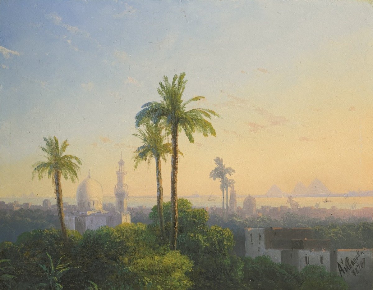 cartographer_s's tweet photo. View of Cairo - Ivan Aivazovsky https://t.co/B9nDO0lbA9