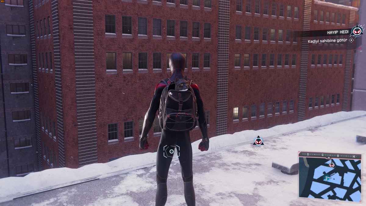 TheAgentFor's tweet photo. Spiderman Miles Morales - yine kedi taşıyoruz çantada https://t.co/kNcZWtnHT0