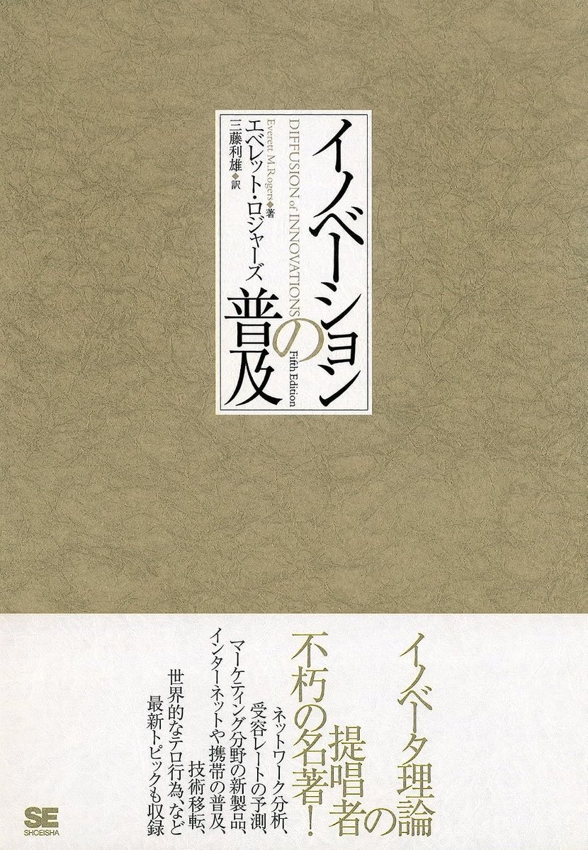 suika__penguin's tweet photo. 《kindle化のお知らせ》
SUIKAの5年以上に渡る普及活動によりエベレット・ロジャーズの『イノベーションの普及』がkindle化されました( 'Θ' )」

遂にグローバル起業家がアメリカにいても、アフリカにいても、この世界のどこにいても日本語で読めるようになりました

これは時代の革変だ( 'Θ' )」🔥 https://t.co/F1rZ7UmBgc