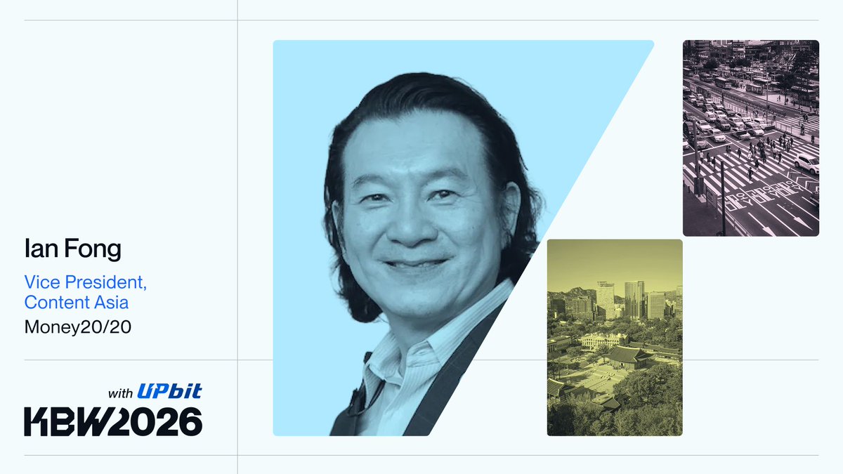 kbwofficial's tweet photo. KBW2026 @money2020: @IanFong68

Ian Fong (VP, Content Asia | Money20/20) is confirmed for KBW2026 this fall. He helps shape the conversations bringing together leaders across banking, fintech, and digital assets throughout Asia.

Get your tickets. ⬇️ https://t.co/e1AqTrJ7AV