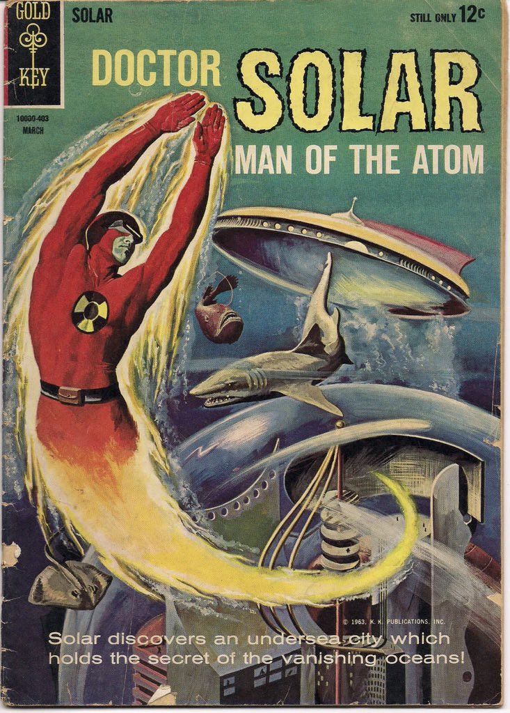 BrianWPrescott's tweet photo. #DoctorSolar Man of the Atom ⚛️ #GoldKey 🔑 cover &amp; back cover https://t.co/W8PwZCtNTE