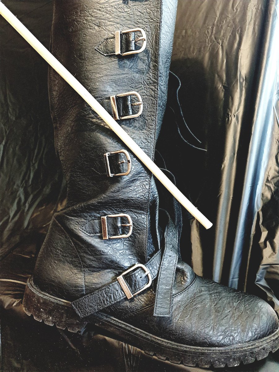 _FetishMaster_'s tweet photo. My #boots are unbuckled. Hurry up and buckle them faqqot before I have to use my #cane https://t.co/sPx0aWMkwU