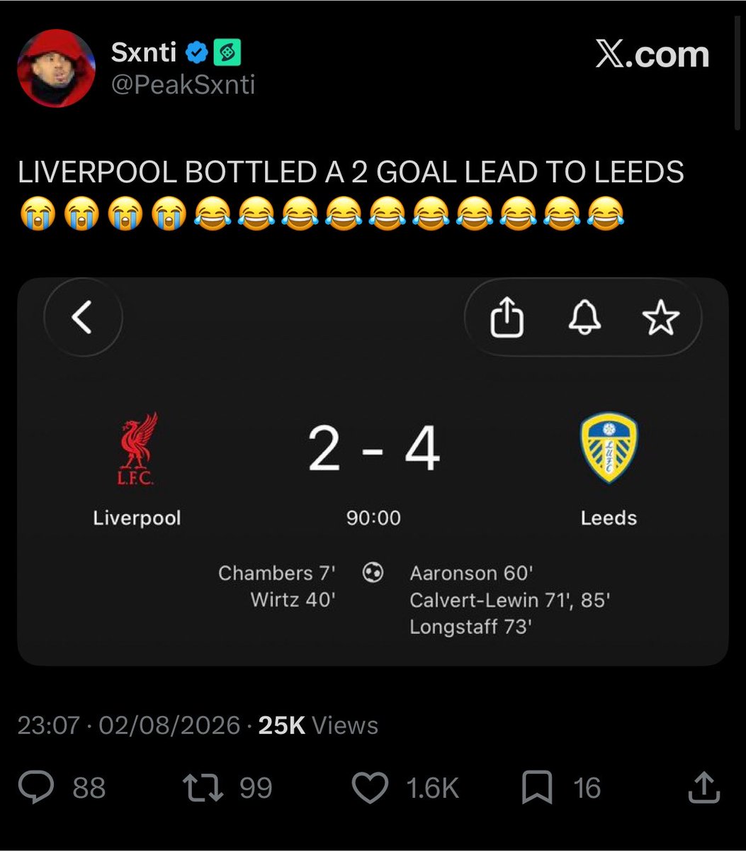 Dubs_LFC's tweet photo. 🤡 https://t.co/MLwaUDV5WW