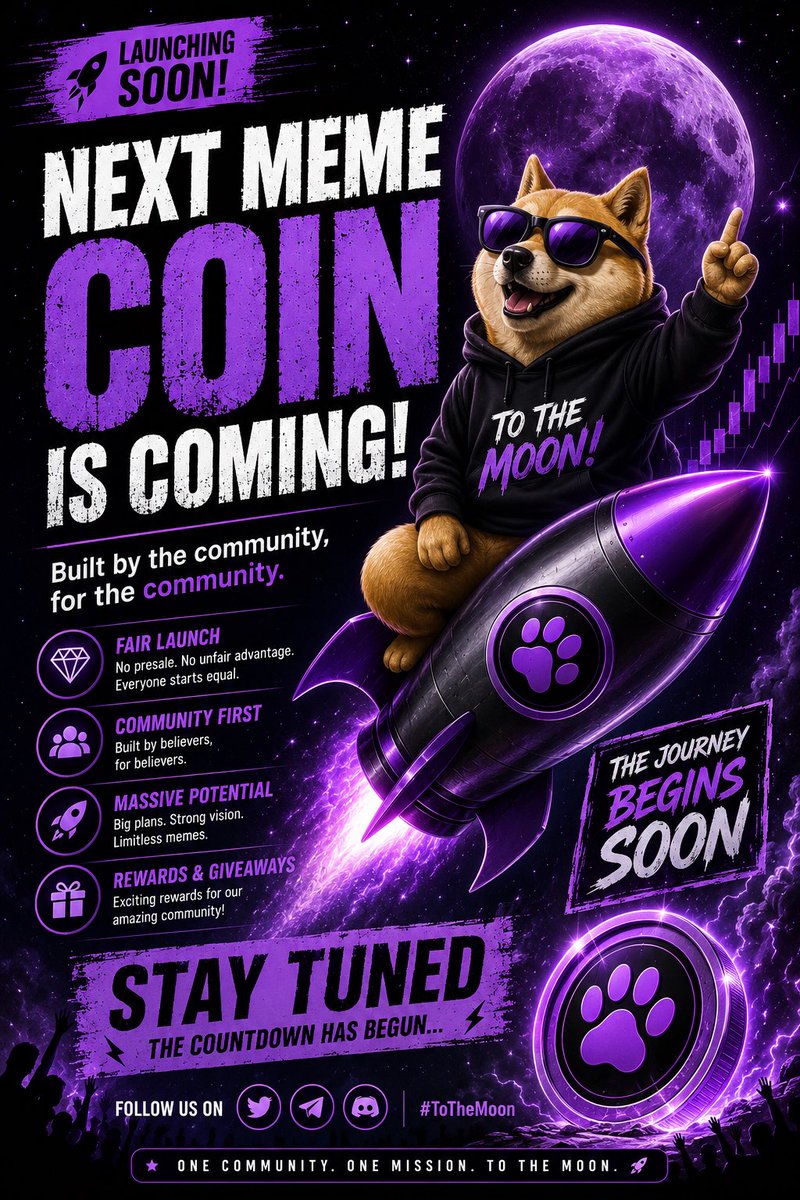 devjohnjerry's tweet photo. 🚀 Something BIG is coming...

A new meme coin is about to enter the space! 🌕🔥

Built for the community, powered by memes, and driven by strong believers. This isn't just another token it's the beginning of a movement.

💎Fair launch

Don't miss your chance to be early. https://t.co/rbhM8eMQ1S