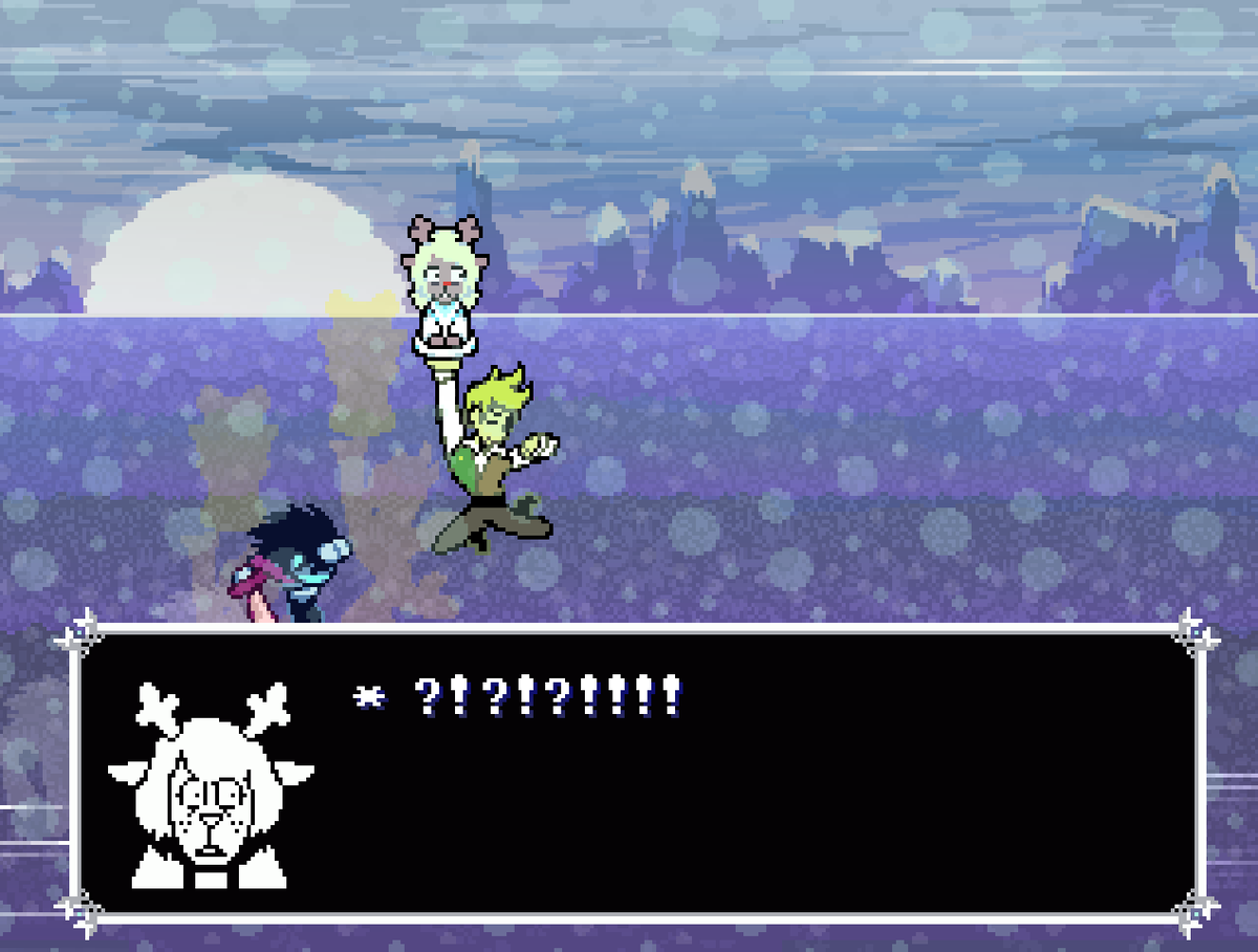 Creative_Name65's tweet photo. FLOWERY JOINS YOUR PARTY JUST TO PREVENT YOU FROM USING ICE MAGIC??? HE'S ACTUALLY THE GOAT

#DELTARUNE https://t.co/A3bQjoSVCF