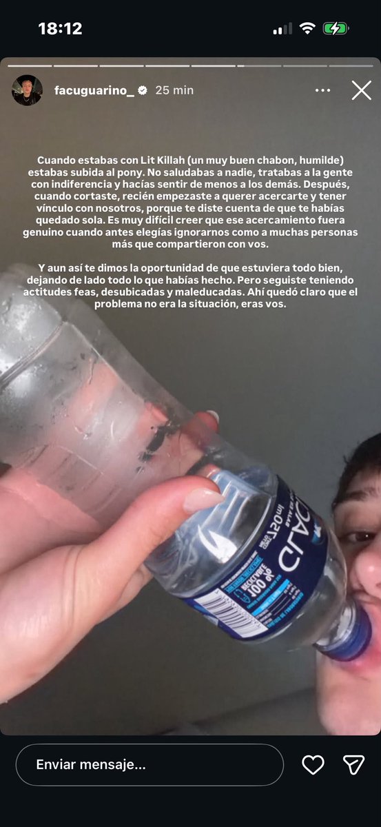 elejercitodelam's tweet photo. Ex amigo de tuli sube: "Usas a la gente" https://t.co/hzY8QUzVHZ