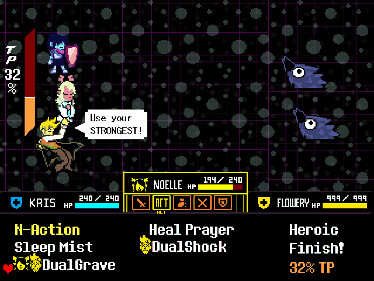 Creative_Name65's tweet photo. FLOWERY JOINS YOUR PARTY JUST TO PREVENT YOU FROM USING ICE MAGIC??? HE'S ACTUALLY THE GOAT

#DELTARUNE https://t.co/A3bQjoSVCF