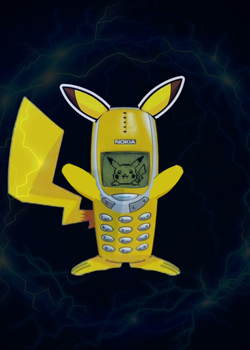 Erz_Sol's tweet photo. A wild Nokiachu appeared. ⚡
 Today's your lucky day. ✨ https://t.co/YO0ZVQ00My