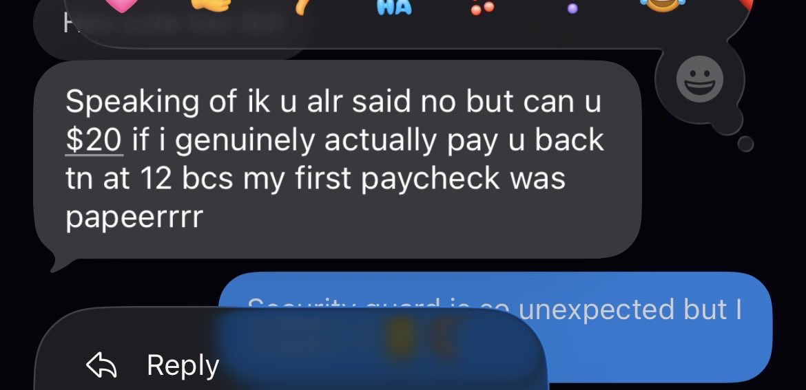 See_erii's tweet photo. saying you’re gonna pay me back and then not doing it and me having to request my money but goes unanswered is lame. 😒 if you had no intention on doing it don’t say it fam https://t.co/ERSsobaTs2