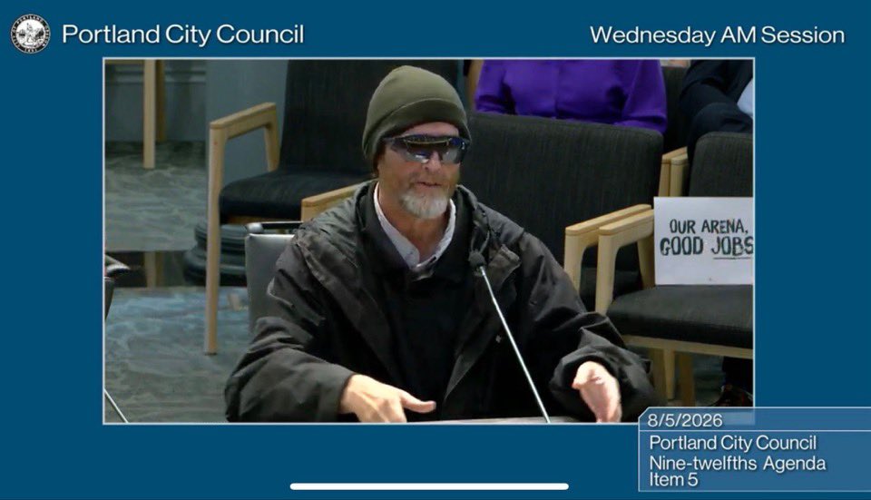 blazers_palace's tweet photo. Dawg was this Tom Dundon in disguise at the Portland City Council public testimony 😭😭😭 https://t.co/BZ22DU4nXA