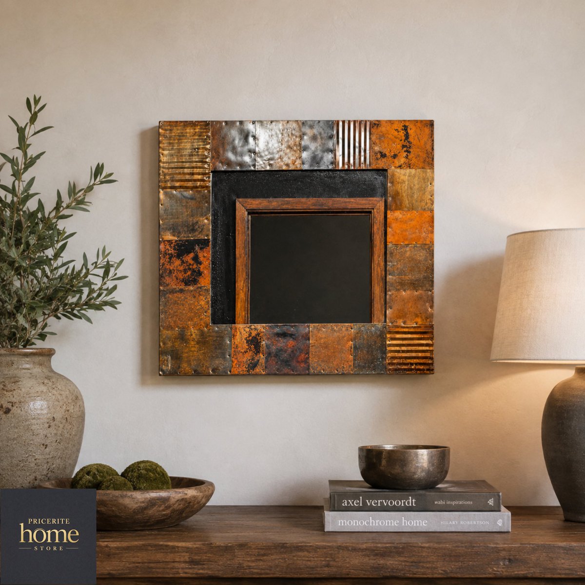 HomePricerite's tweet photo. Industrial style that makes a statement ✨

This preloved patchwork metal-framed mirror blends rustic warmth with modern edge – perfect for an entryway, bedroom or living space.

JMD $34,500

📍Kingston, #Jamaica 🇯🇲

DM to purchase

#PriceriteHome #HomeDecor https://t.co/jcnKgSFNPI