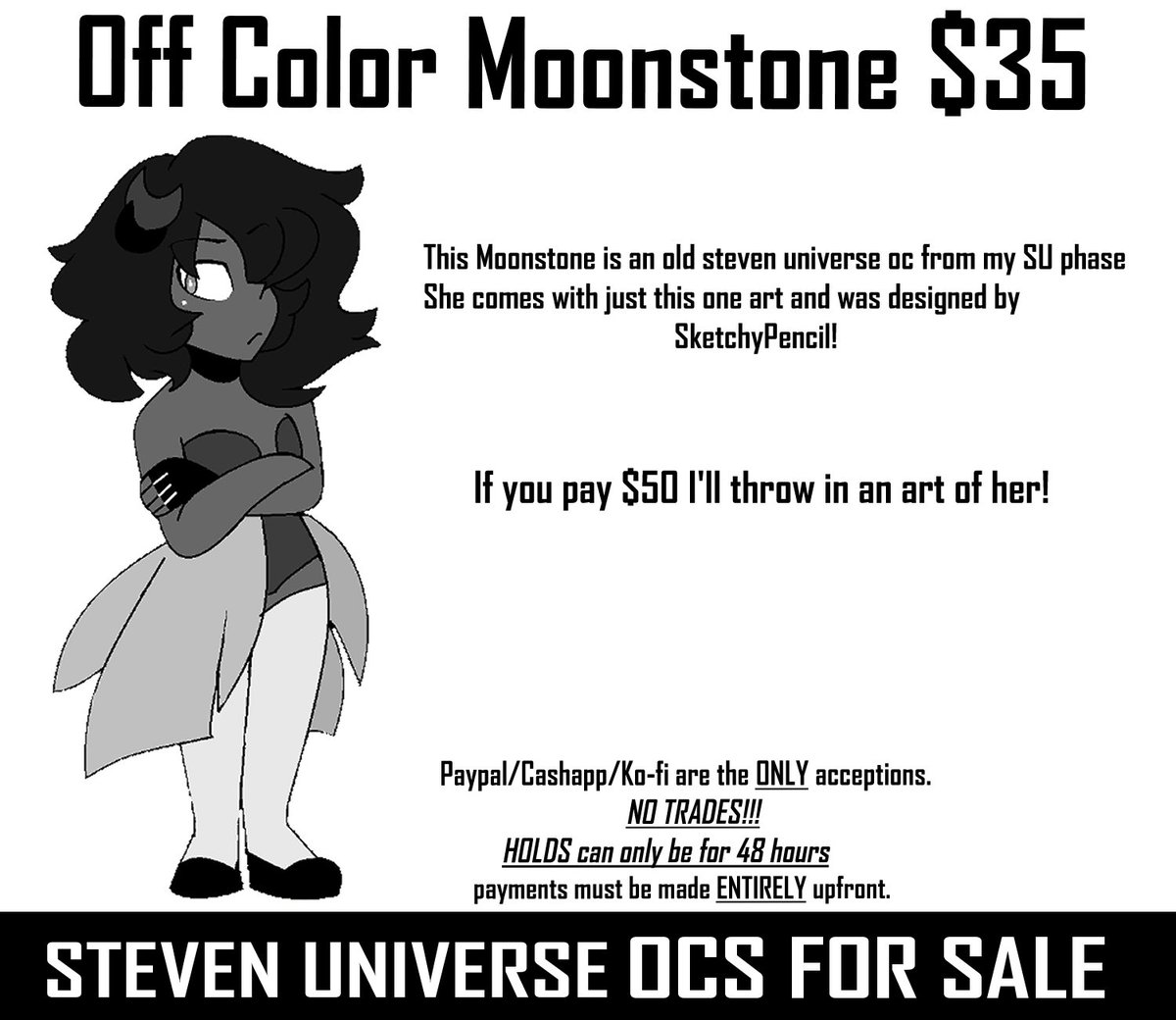 xFeatherSketchx's tweet photo. MASSIVE OC PERGE!! https://t.co/UPw9eMepx8
3 of my helluva boss ocs sold, so now all thats left is my MLP ocs and SU ocs!! PLEASE SHARE!! this helps me.... I REALLY needs the financial help ahghh
#mlp #mlpfim #mlpocs #mlpg4 #mylittlepony #mylittleponyoc #mylittleponyocs #mylittleponyfriendshipismagic #mylittleponyg4 #mylittleponygen4 #mylittleponyadopt #mylittleponyadopts #mylittleponyadoptables #mylittleponyocsforsale #SU #stevenuniverse #stevenuniverseoc #stevenuniversefanart #stevenuniversegemsona #stevenuniverseadopt #stevenuniverseadoptables