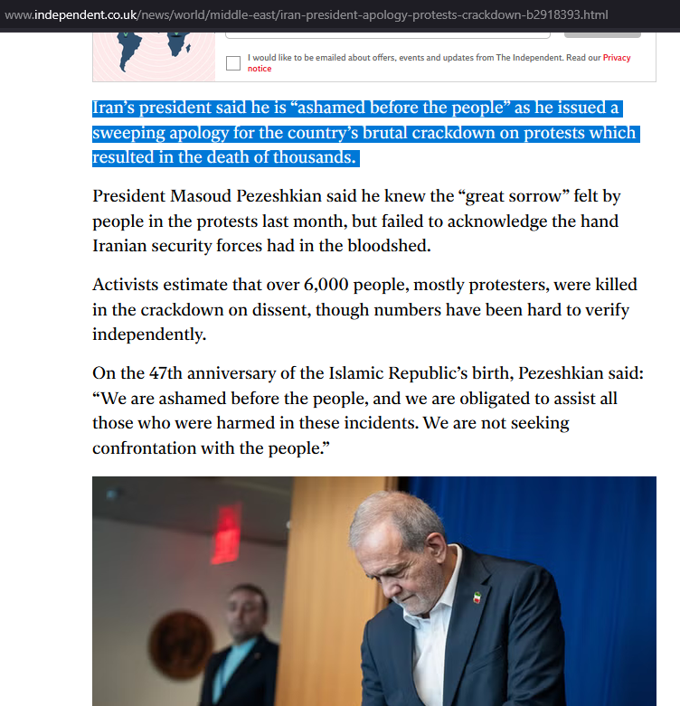 AbdullahHaider's tweet photo. Another example of the disconnect in reformist = dove, and conservative = hawk between media of the west, and media of the rest, Pezeshkian's uncompromising reality with protestors, and west's media arguing his reformist-alignment has protest sympathies. https://t.co/9rLnwPKTqR https://t.co/6GjX8oH06R