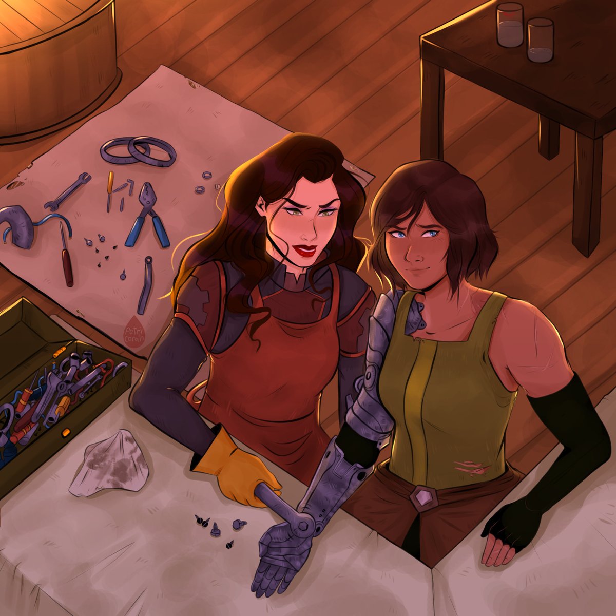 petricorah's tweet photo. #korrasami fma au https://t.co/ON84ASAjXo