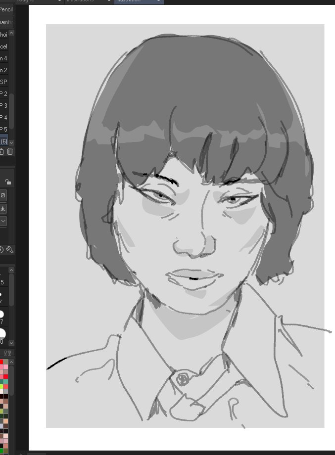 punishedging's tweet photo. Portraits practice https://t.co/YUl1A6T4qz