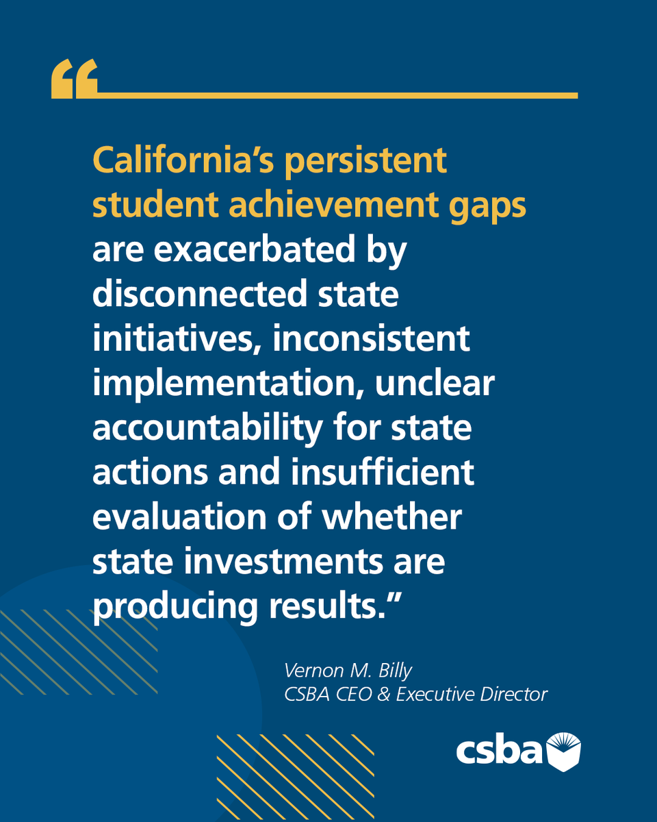 CSBA_Now's tweet photo. Gov. Gavin Newsom (@CAgovernor) deserves praise for identifying the problem of disjointed governance and signing into law Assembly Bill 181, which will move school oversight under a new education commissioner role appointed by the next governor. This is a crucial first step in repairing California’s fragmented system of education governance at the state level, but effective governance reform cannot stop at reassigning authority. 

That's where the SOS for Student Achievement: Close the State Accountability Gap legislative package comes in. CSBA CEO & Executive Director Vernon M. Billy penned an op-ed that was published on Aug. 4 by the San Francisco Chronicle detailing how the four bills together would dovetail with AB 181 to establish a new state education system based on reciprocal accountability. Read the op-ed here: https://t.co/2FuS8KGOSL
#SOSforStudentAchievement