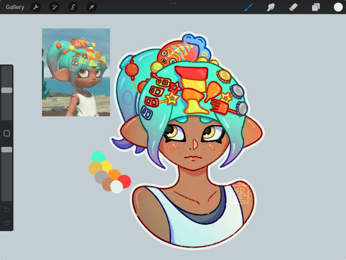 passalus_ERE's tweet photo. Splatoon hairstyles are so cool :D
#splatoon #art https://t.co/wauE08NVwU