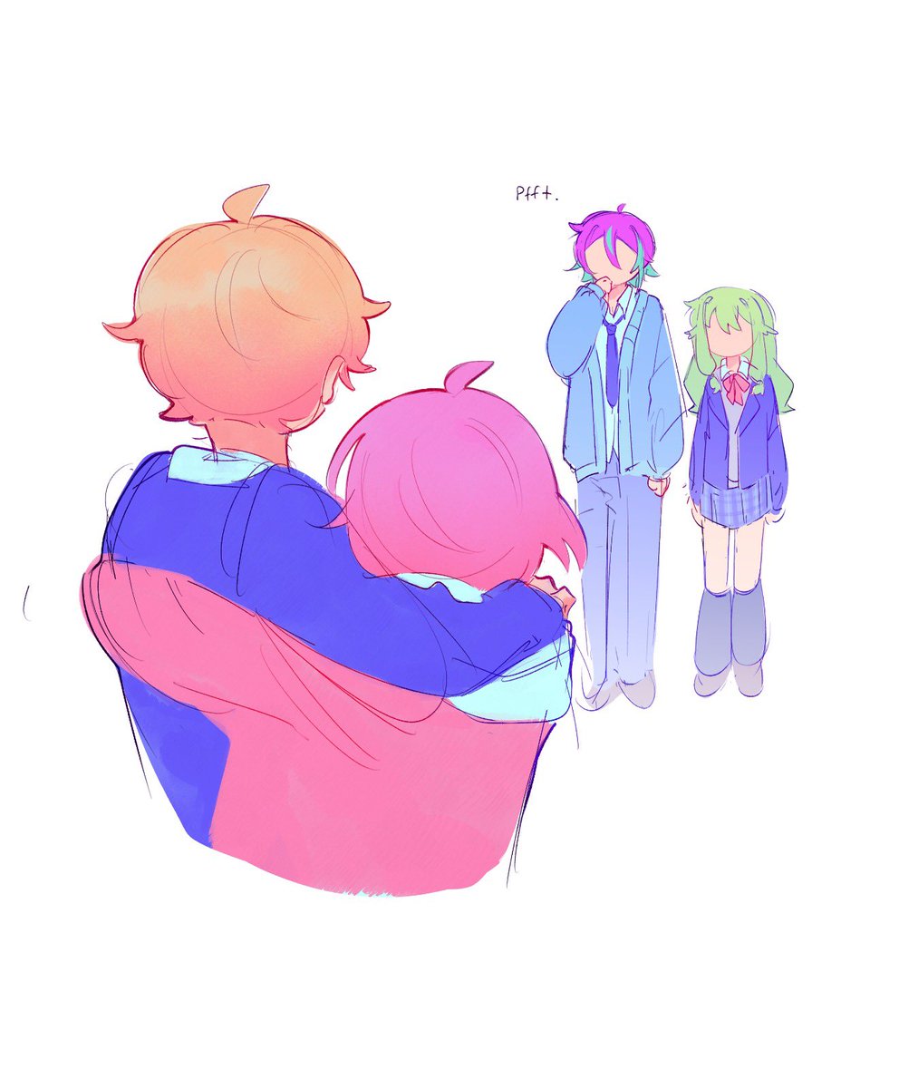 akunipii's tweet photo. THE HUGGERRR, she has a daily hug quota to meet #prsk_FA https://t.co/jqKv1CKzT7