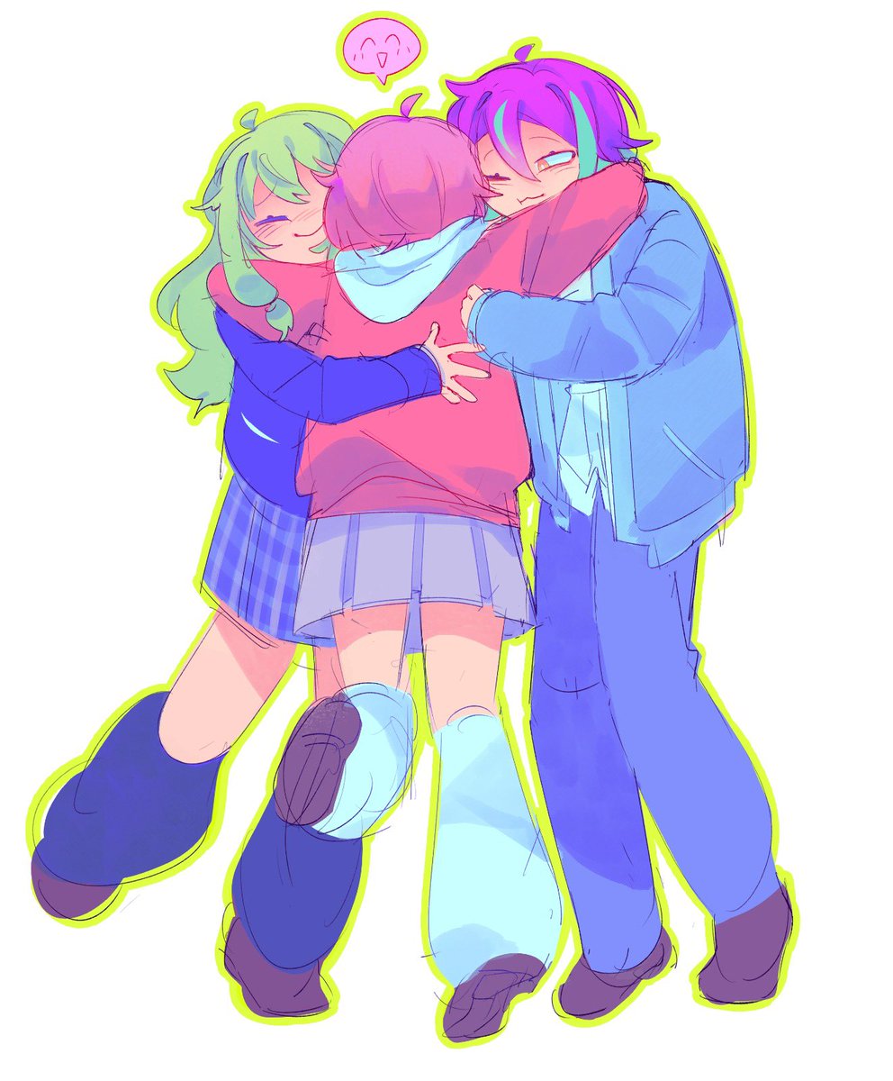 akunipii's tweet photo. THE HUGGERRR, she has a daily hug quota to meet #prsk_FA https://t.co/jqKv1CKzT7