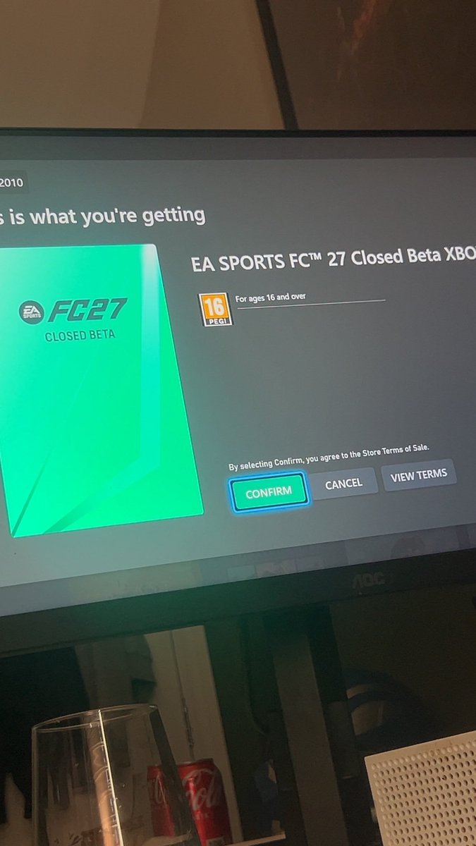 xTrySs_'s tweet photo. CÓDIGOS FC 27📤 Códigos FC 27.
Estoy vendiendo códigos beta de FC27 para Xbox, PC y PlayStation 5. No pierdas esta oportunidad de comprarlos al mejor precio. #eafc27beta #fc27beta #fifa27 #betacode #Fc27 #easportsfc27 #FUT27 https://t.co/FKV4bzPsR3