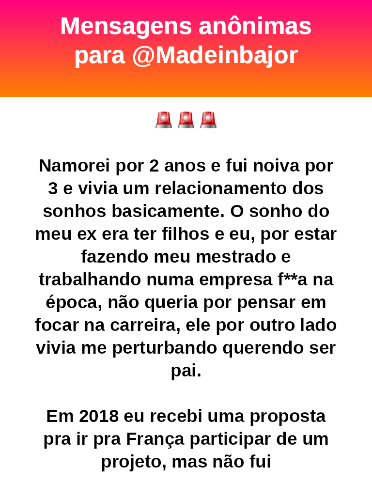 madeinbajor's tweet photo. #bajo44112
🚨🚨🚨
Se esse infeliz resolver entrar na justiça ( duvido ) ainda pode te trazer problema.
Guarde provas das mensagens e da relação, porque podem ajudar em registro, paternidade e pensão https://t.co/9TIPXbSCA3