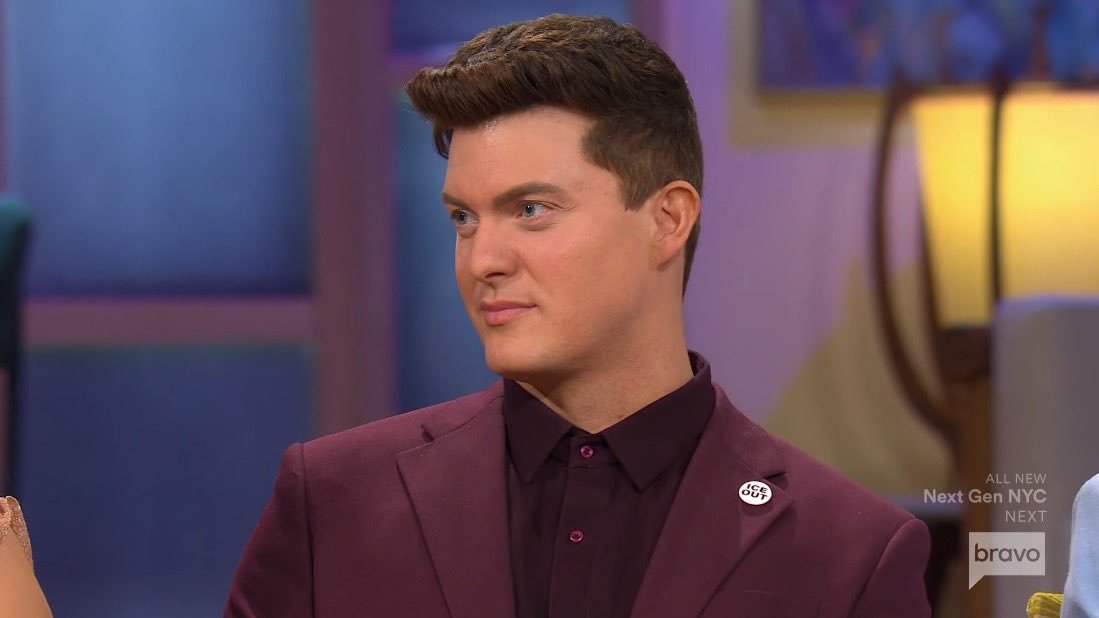 queensofbravo's tweet photo. Shout out to Zack for the visible ICE OUT pin. I appreciated that little touch. #TheValley https://t.co/iJcJKjWNUN