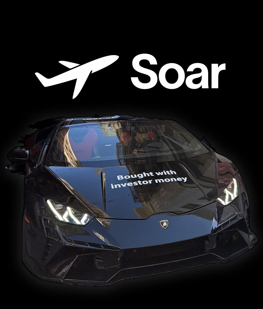 chrisslater's tweet photo. BREAKING: @nikitabier leaves X and joins @soarflights as CPO. 

 "i only wanted to drive the soar lambo" https://t.co/g0NeJePplB