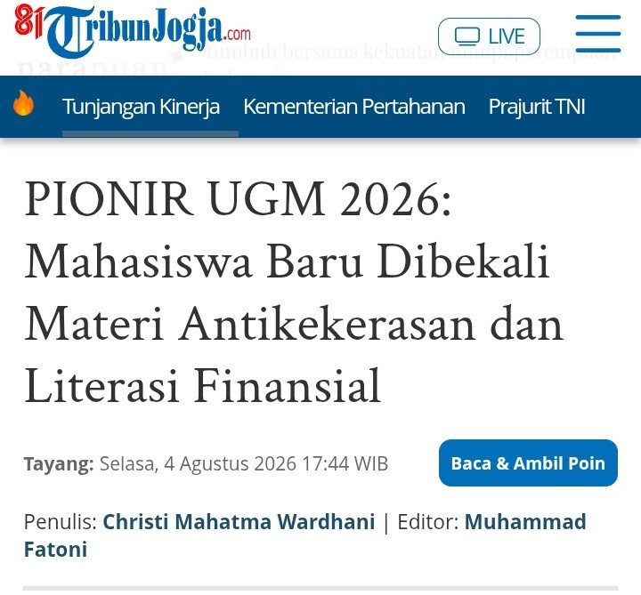 Txtdariiugm's tweet photo. Ospek dipelonco kating bikin tugas aneh-aneh dan promosiin produk ❌️

Ospek diajarin materi antikekerasan dan literasi finansial ✅️ https://t.co/fqgcbJBR81