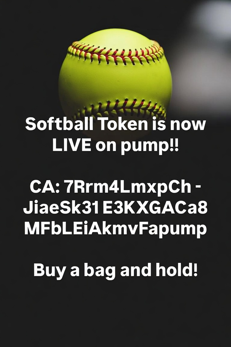 SoftballToken's tweet photo. @AltGemHunter $SoftballToken

X page: https://t.co/OI65KAYJOy

TG: https://t.co/GED96qa7Ec

Dexscreener: https://t.co/dJbKT6KHaV

Dextools: https://t.co/a3yHl3Kl5l

#SoftballToken #SolanaMemeCoin #Solana #MemeCoin #Altcoin #altcoins #Cryptocurrency #Crypto  #ElonMusk https://t.co/UQBxGVxGms