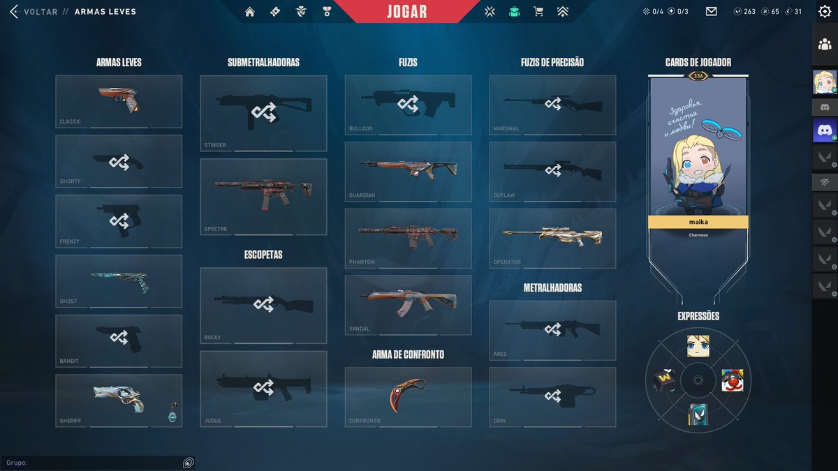 maikavlr's tweet photo. um dia eu quero ter uma skin de cada dentro do meu inventário do valorant https://t.co/KCX3qcrSXw