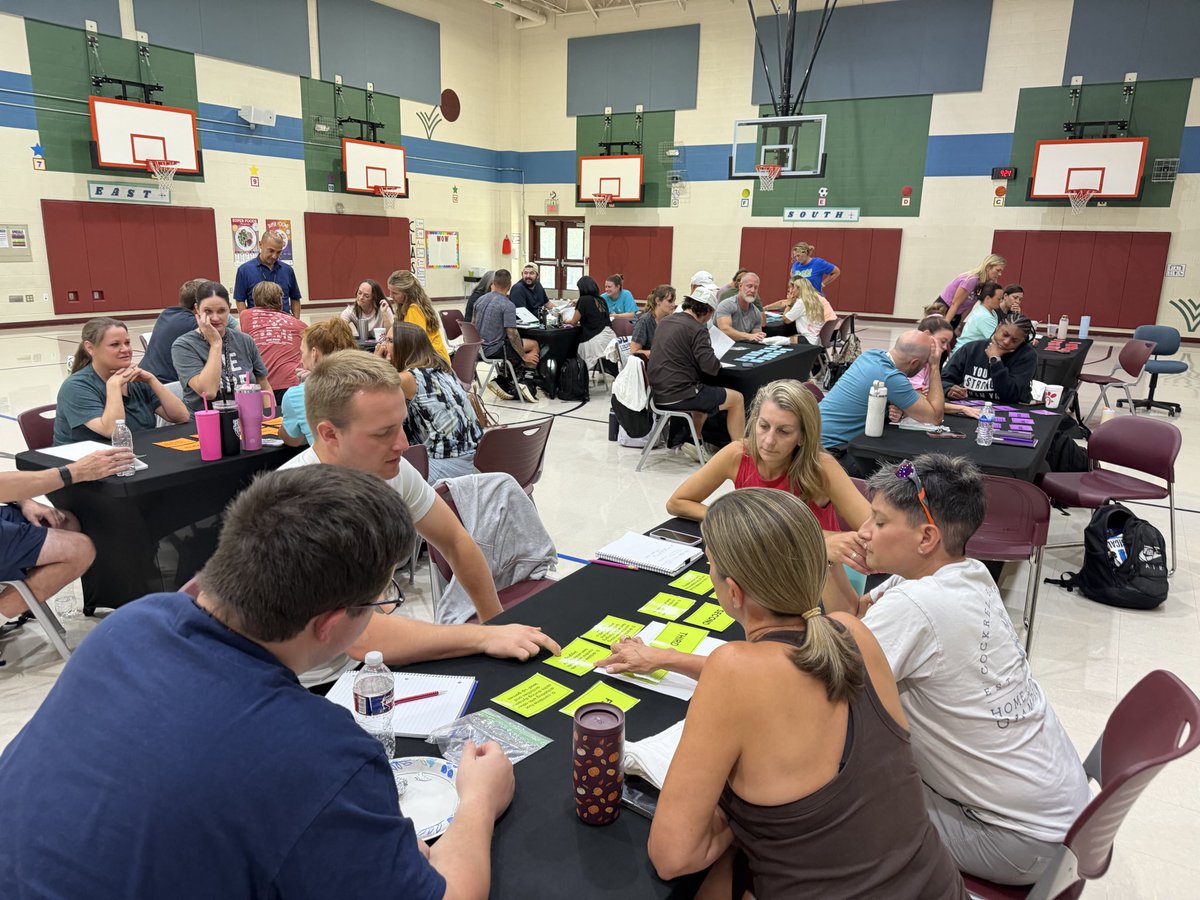 kellidsmith's tweet photo. Impactful morning with our @ProsperISD Elem PE team! Unpacking TEKS, discussing important updates, @OPENPhysEd activities, &amp; getting prepped for an amazing year! 🥳🤩 @PISD_Athletics https://t.co/RDyswwxrMb